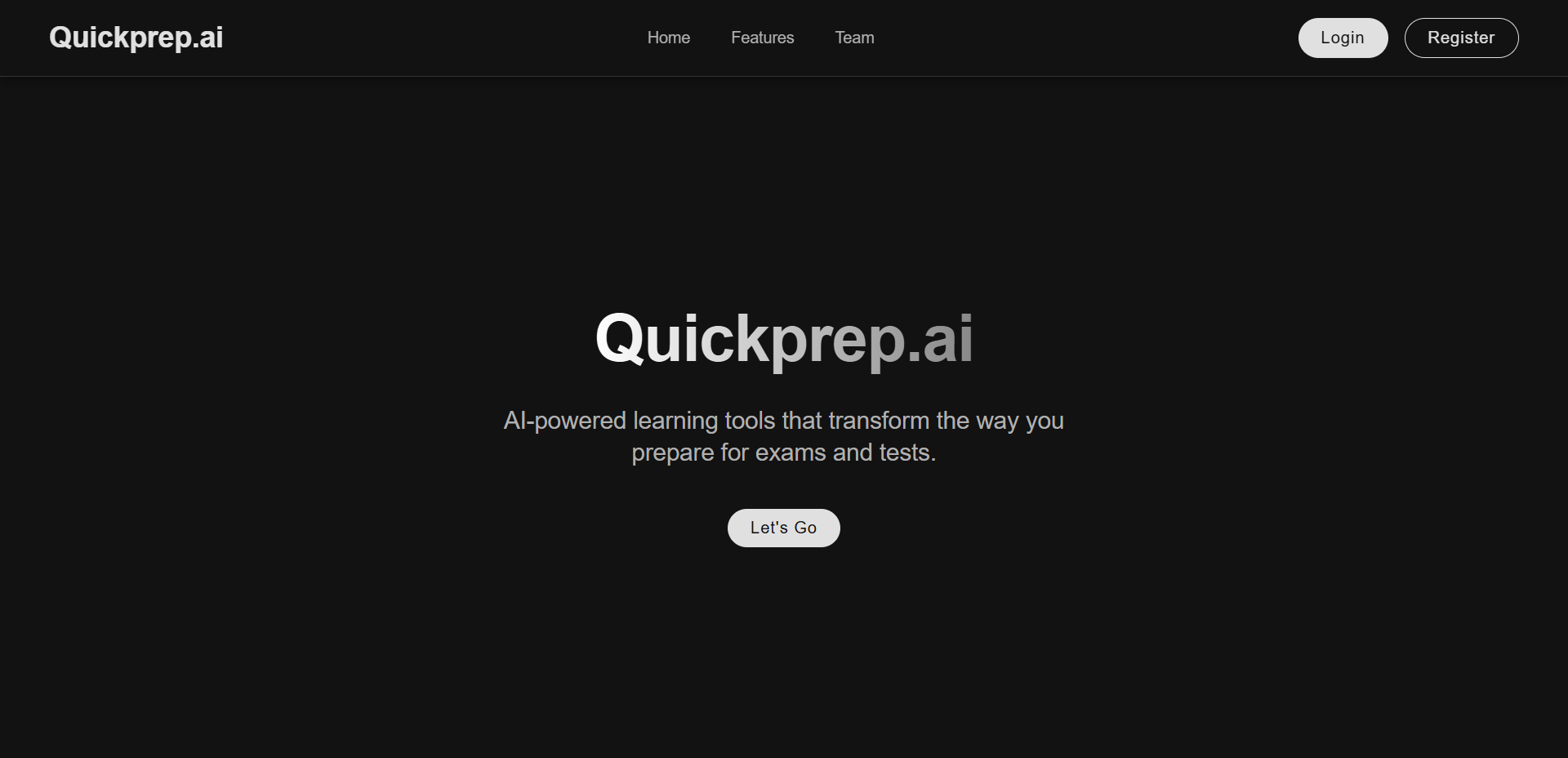 Quickprep.ai interface